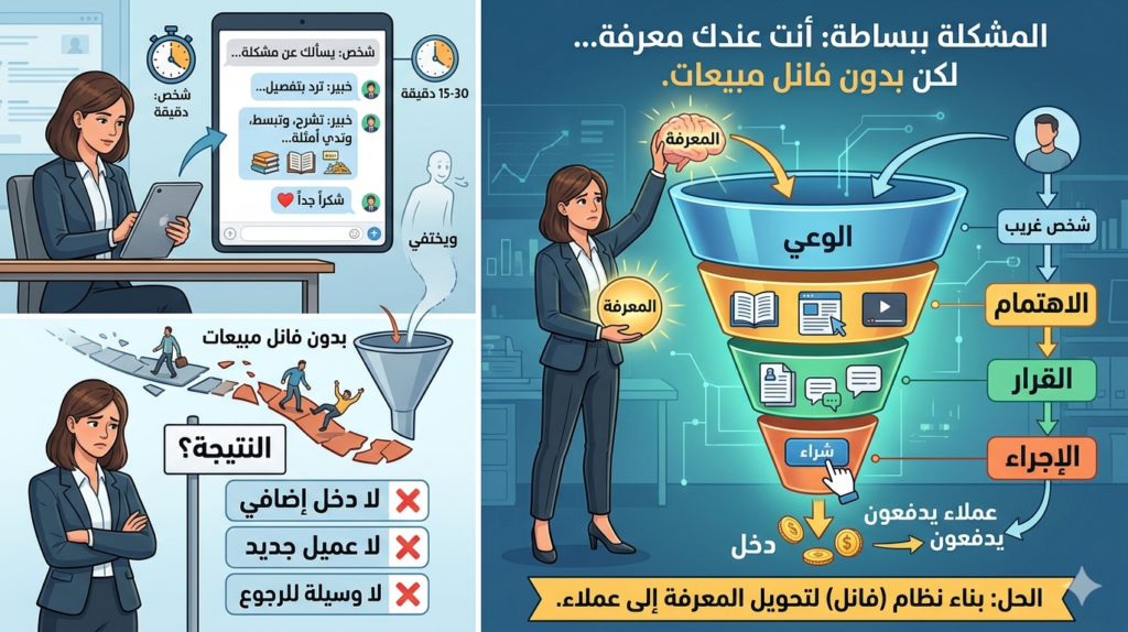 لماذا فانل مبيعات مهم