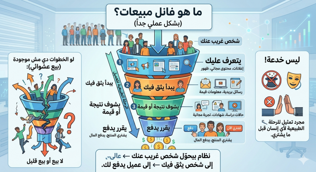 عندك معرفة تساوي فلوس بس من غير فانل مبيعات، أنت بتوزعها بالمجان