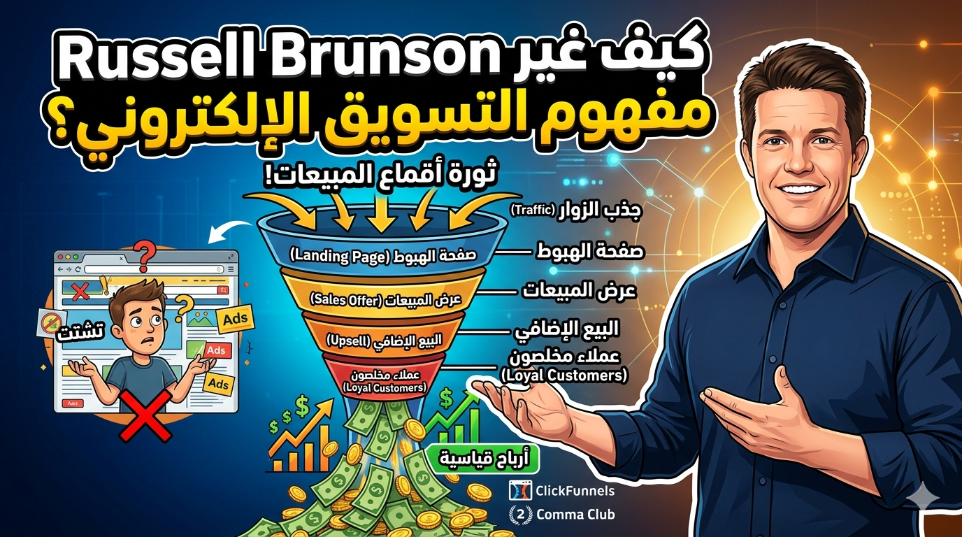كيف غير Russell Brunson مفهوم التسويق الالكتروني؟