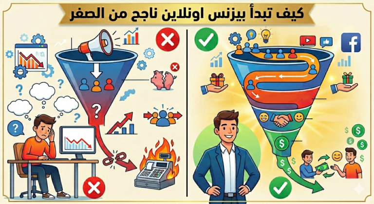 كيف تبدأ بيزنس اونلاين ناجح من الصفر