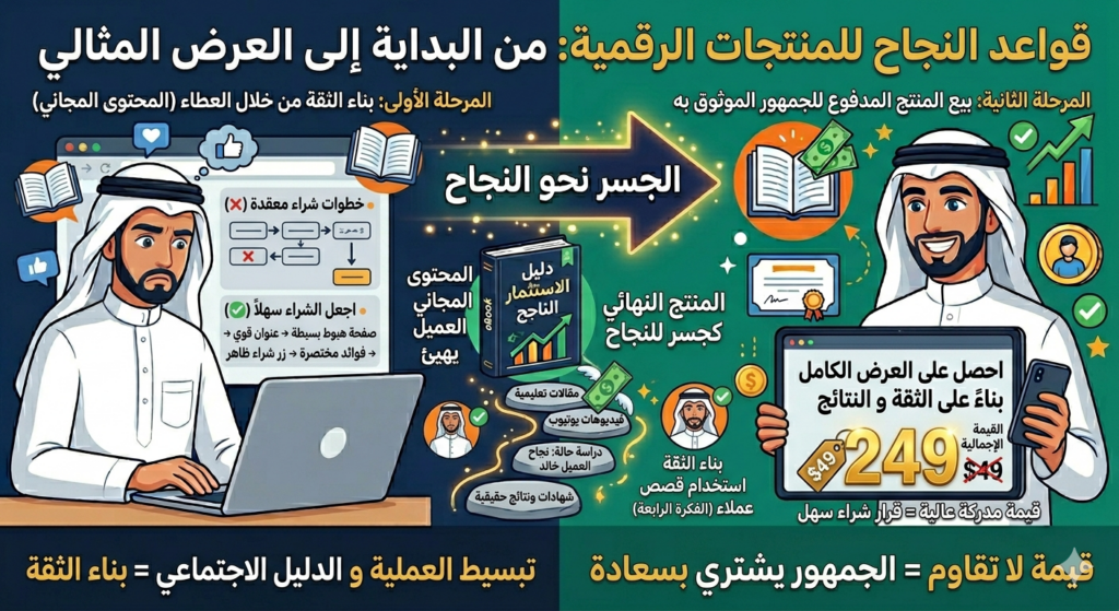 قواعد النجاح للمنتجات الرقمية
