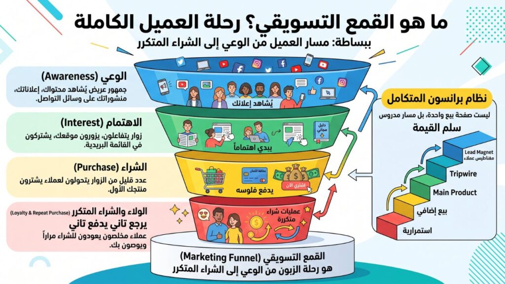إيه هو القمع التسويقي بالأساس